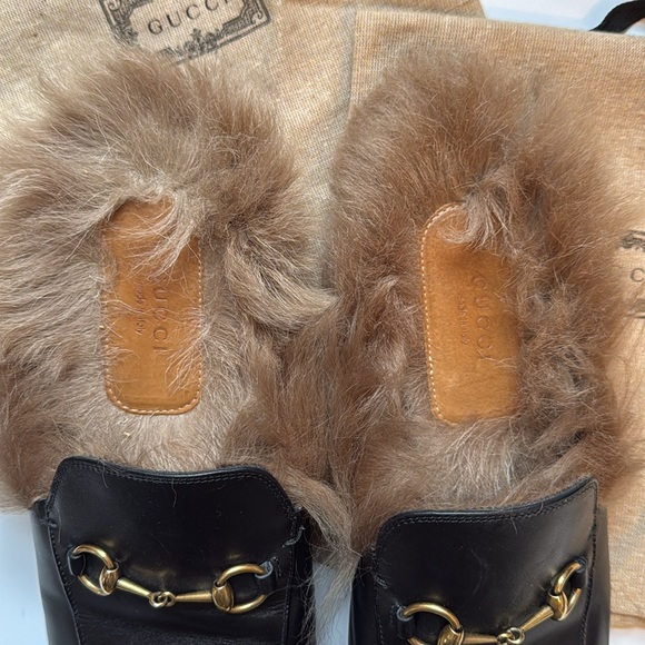 Gucci Princeton mules with Fur 40 - Picture 5 of 6